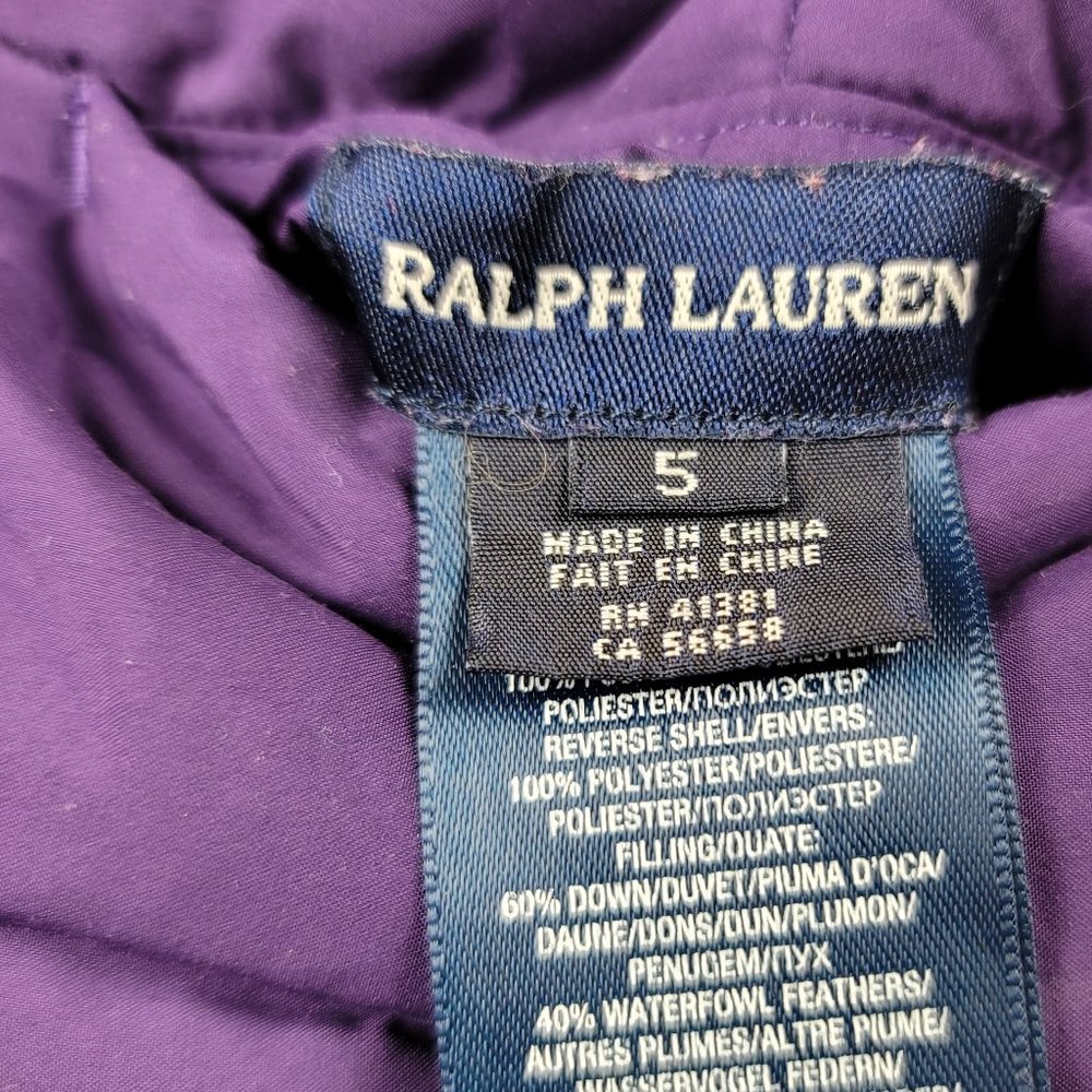 Ralph Lauren Down Reversible Puffer Vest Size 5 - Picture 11 of 15